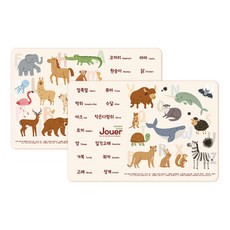 Comme moi Jouer 字母動物磁性拼圖 A + B 套組, 1套