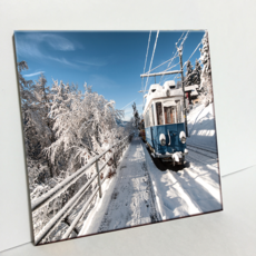 HTP 磁磚 覆雪山城火車軌道 C607