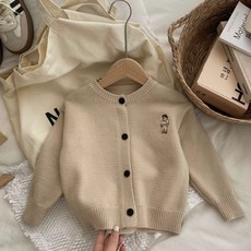 Arbe 兒童款 Steve Bear 針織開襟衫