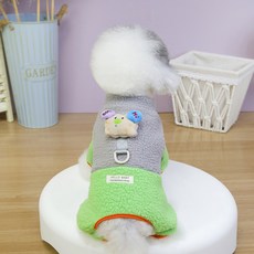 PASTEL PET 寵物 High Dog 連身衣, 1個, 綠色