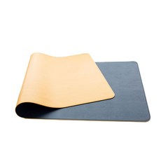 Hotdaysome 皮革書桌滑鼠墊 70 x 35 cm, 海軍藍黃色, 1個
