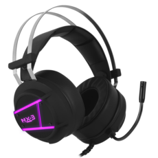 Nox Gaming Gear NX-3 PLUS 7.1 通道振動 LED 遊戲耳機, 單色