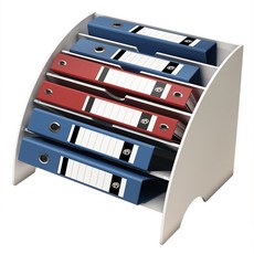 扇形文件收納架, 白色的, 1個