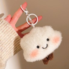 다다랜드 몽실구름 복슬 인형 데일리 키링, 구르미, 1개, 7cm