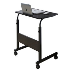 이동식 사이드 테이블 태블릿형 소 OT219, 블랙