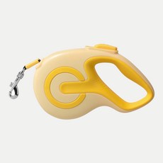 파스텔펫 반려동물 온오프 자동리드줄, 옐로우