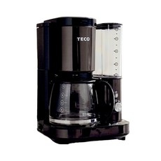 TECO 東元 10人份美式自動研磨咖啡機 原廠保固, 黑色, YF1007CB