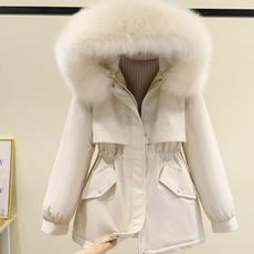 구디프 여성용 털안감 야상 패딩