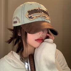 여성용 빈티지 자수 볼캡