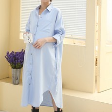 Damon 孕婦襯衫式連身裙