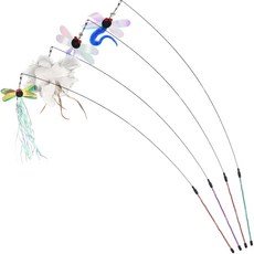 PETSMON 飛天長線逗貓棒, 1套, 羽毛