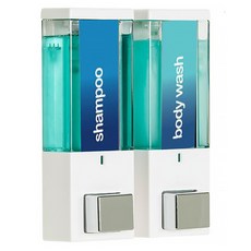 IQON方形鈕扣現代浴室分配器 2孔, 白色的, 1個