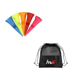 NAYASTYLE 標準球梯 5入 + 收納袋組, 隨機出貨(高爾夫球釘), 混色(收納袋)