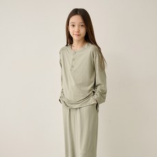 mavarm 兒童款桃皮絨亨利領上下套裝