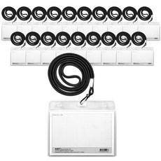 Gomunara 500 掛繩名牌 橫式, 黑色, 20入