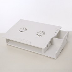 멀티 수납 노트북 받침대 YT_RC285, A형 화이트