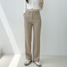 토마토팩토리 여성용 하이웨스트 투버튼 부츠컷 와이드슬랙스