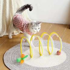 REDPUPPY 貓咪螺旋隧道, 黃色, 1個