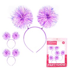 PARTYSHOW 彩球髮箍 3入, 1套, 薰衣草 薰衣草 薰衣草