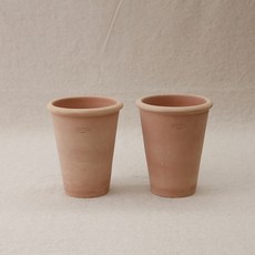 Angviccasa Basso Alto 圓形花盆, 杏色