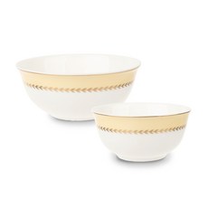 Blooming Garden Flora Air +酒店套組, 黃百合圖案, 小碗+大碗