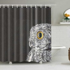 Karis 可愛貓咪狗狗印花浴簾 A02 90 x 180 cm, 1個