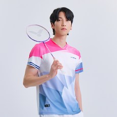 빅터 CRYSTAL MOTION 배드민턴 반팔 티셔츠 VT25AGW008M
