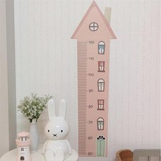 R4U 身高測量壁貼 粉紅小屋, 混合色