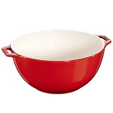 staub 陶瓷色拉碗 25cm, 櫻桃紅, 1個