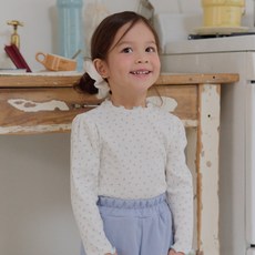 kikimora 女童花朵羅紋T恤