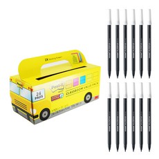 3M Post-it 校車造型便利貼組合 654-24SSAN-BUS+簽字筆 12入, 單色（水性筆）, 1套