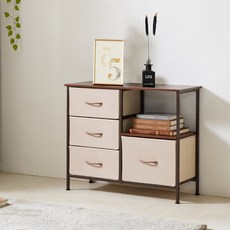 델크 3단 패브릭 수납장, 혼합색상