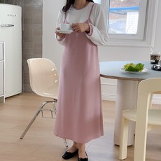 봉봉스토리 신뢰구간 뷔스티에 임산부 원피스