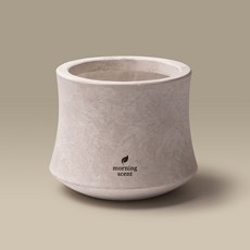 Morningscent 大理石紋路超輕量FRP歐式石材花盆 穩固換盆 植栽室內設計, 1個, A-02