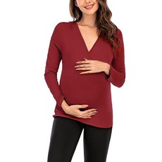 Ahope 性感V領孕婦T恤