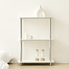 루시드 사각 선반 600, 화이트, 3단