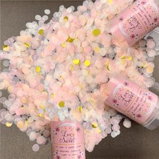 Laladu五彩紙屑紙花粉, 粉紅金, 3個