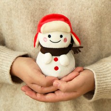 MOCHITOWN 聖誕節暖暖包娃娃, 13cm, 雪人, 1個