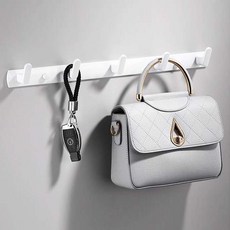 라라공방 모던 벽옷걸이 후크 5구, 화이트, 2개
