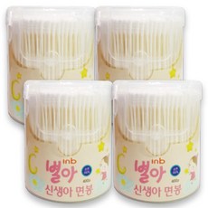 inb Baby 螺旋棉花棒, 400支, 4盒
