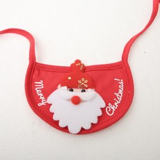 반려동물 크리스마스 도그 빕, 산타, 1개