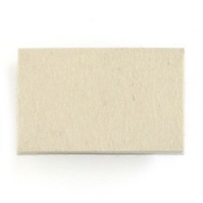 DECOSARANG 羊毛刮板 韓國製造 貼膜施工用, 13 x 8 x 1.8cm, 米色