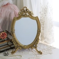 Bekeira線條復古仿古復古桌鏡, 單色