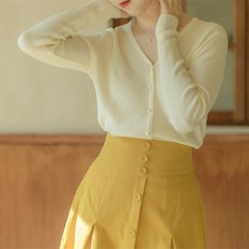 아이엠몽 여성용 사피 베이직 니트 가디건