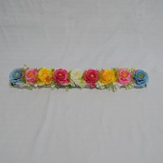 靈骨塔墓碑裝飾用單條人造花 40cm, 蕾絲玫瑰