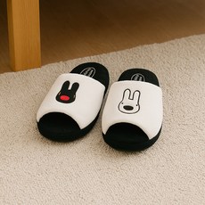SHOELAMODE 卡斯柏和麗莎氣氛室內拖鞋, 白色, 1個