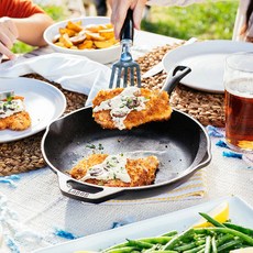 LODGE 主廚系列 電磁爐適用單柄鑄鐵煎鍋 美國製, 1個, 27cm