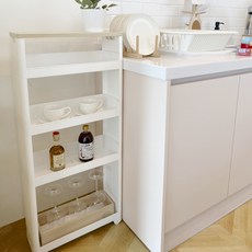 Daynday 四層置物架, 45 x 17 x 100cm, 白色