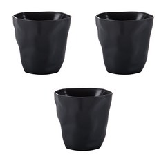 現代藝術雕塑筆筒, 黑色的, 3個