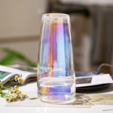 Vivid House 室內裝飾玻璃透明花瓶, 彩虹